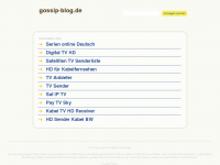 Screenshot des Blogs Gossip Blog