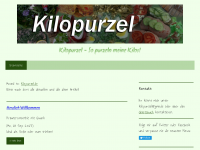 Screenshot des Blogs Kilopurzel lässt die Kilos purzeln