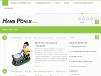 Screenshot des Blogs Hans Pöhls GmbH