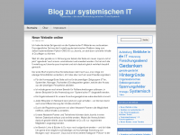 Screenshot des Blogs Systemities
