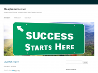 Screenshot des Blogs Blasphemiesensor