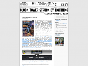 Screenshot des Blogs Hill Valley Blog