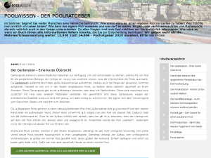 Screenshot des Blogs Poolwissen