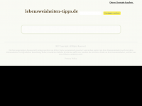 Screenshot des Blogs Lebensweisheiten und Tipps