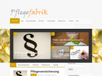 Screenshot des Blogs Pflegefabrik