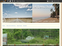 Screenshot des Blogs Reiseleidenschaft