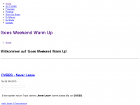 Screenshot des Blogs Goes Weekend Warm Up