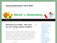 Screenshot des Blogs Gesund abnehmen ohne Diät!