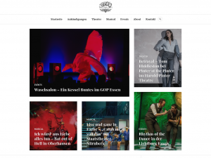 Screenshot des Blogs Theatergeist ~ Neuigkeiten von kleinen und von großen Bühnen.