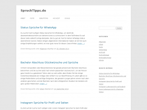 Screenshot des Blogs SpruchTipps