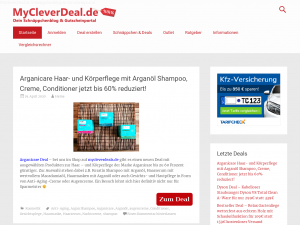 Screenshot des Blogs MyCleverDeal.de