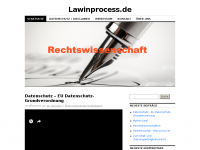 Screenshot des Blogs law in process – Die Welt der Rechtswissenschaft