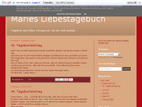 Screenshot des Blogs Maries Liebestagebuch
