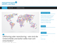 Screenshot des Blogs Senftimes