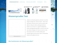 Screenshot des Blogs Wassersprudler Test