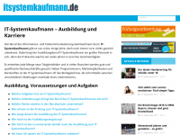 Screenshot des Blogs IT-Systemkaufmann