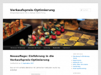 Screenshot des Blogs Verkaufspreis-Optimierung.de
