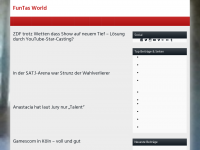 Screenshot des Blogs FunTas World