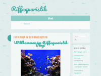 Screenshot des Blogs Riffaquaristik