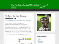 Screenshot des Blogs Das ist doch alles Katzenkacke! – Das K! – Blog