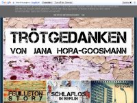 Screenshot des Blogs Trötgedanken