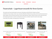 Screenshot des Blogs Feuerschale Deluxe