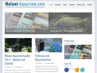 Screenshot des Blogs Malawi Aquarium