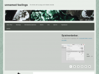 Screenshot des Blogs unnamed feelings