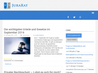 Screenshot des Blogs JuraRat