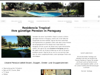 Screenshot des Blogs Pension Paraguay Residencia Tropical