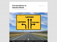 Screenshot des Blogs Fernstudium in Deutschland
