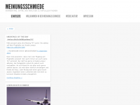 Screenshot des Blogs Meinungsschmiede
