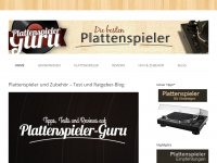 Screenshot des Blogs Plattenspieler Guru