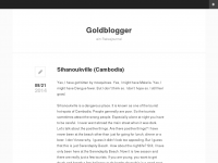 Screenshot des Blogs Goldblogger