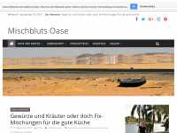 Screenshot des Blogs Mischbluts Oase