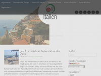 Screenshot des Blogs Lifestyle Italien