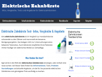 Screenshot des Blogs Elektrische Zahnbürsten im Test