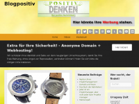 Screenshot des Blogs Blog Positiv