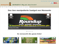Screenshot des Blogs Nonsanto! Monsanto? Weg mit dem Dreck!
