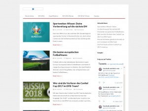 Screenshot des Blogs Fußball EM 2016