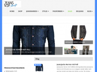 Screenshot des Blogs Jeans Vip – Neue Jeanstrends