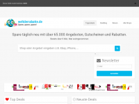 Screenshot des Blogs Welt der Rabatte