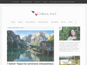 Screenshot des Blogs Delicious Travel
