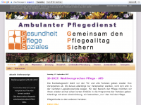 Screenshot des Blogs GPS- Gesundheit Pflege Soziales