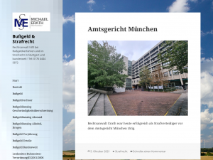 Screenshot des Blogs Bußgeld & Strafrecht Blog