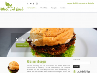 Screenshot des Blogs Moos und Laub