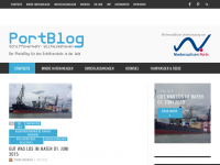 Screenshot des Blogs Port Blog WHV