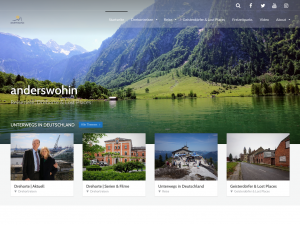 Screenshot des Blogs anderswohin