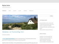 Screenshot des Blogs Reise leise
