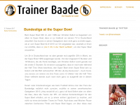 Screenshot des Blogs Trainer Baade